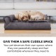 Furhaven Replacement Two Tone Faux Fur Suede L Shape Dog Bed Cover Machine Washable Stone Grey Medium Furhaven Replacement Two Tone Faux Fur Suede L Shape Dog Bed Cover Machine Washable Stone Grey Medium