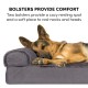 Furhaven Replacement Two Tone Faux Fur Suede L Shape Dog Bed Cover Machine Washable Stone Grey Medium Furhaven Replacement Two Tone Faux Fur Suede L Shape Dog Bed Cover Machine Washable Stone Grey Medium