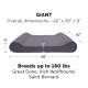 Furhaven Replacement Two Tone Faux Fur Suede L Shape Dog Bed Cover Machine Washable Stone Grey Medium Furhaven Replacement Two Tone Faux Fur Suede L Shape Dog Bed Cover Machine Washable Stone Grey Medium
