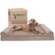 Furhaven Replacement Two Tone Faux Fur Suede L Shape Dog Bed Cover Machine Washable Stone Grey Medium Furhaven Replacement Two Tone Faux Fur Suede L Shape Dog Bed Cover Machine Washable Stone Grey Medium
