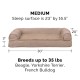 Furhaven Replacement Two Tone Faux Fur Suede L Shape Dog Bed Cover Machine Washable Stone Grey Medium Furhaven Replacement Two Tone Faux Fur Suede L Shape Dog Bed Cover Machine Washable Stone Grey Medium