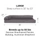 Furhaven Replacement Two Tone Faux Fur Suede L Shape Dog Bed Cover Machine Washable Stone Grey Medium Furhaven Replacement Two Tone Faux Fur Suede L Shape Dog Bed Cover Machine Washable Stone Grey Medium