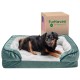 Furhaven Replacement Two Tone Faux Fur Suede L Shape Dog Bed Cover Machine Washable Stone Grey Medium Furhaven Replacement Two Tone Faux Fur Suede L Shape Dog Bed Cover Machine Washable Stone Grey Medium