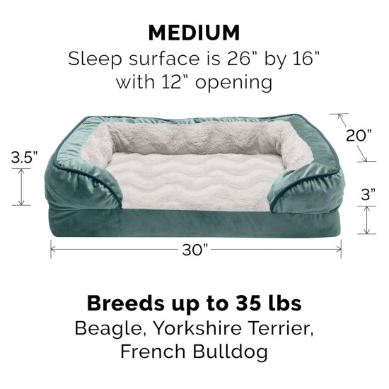 Furhaven Replacement Two Tone Faux Fur Suede L Shape Dog Bed Cover Machine Washable Stone Grey Medium Furhaven Replacement Two Tone Faux Fur Suede L Shape Dog Bed Cover Machine Washable Stone Grey Medium