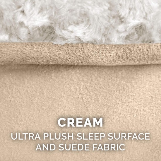 Furhaven Ultra Plush Faux Fur & Suede Dog Bed Replacement Cover Machine Washable Grey XL Furhaven Ultra Plush Faux Fur & Suede Dog Bed Replacement Cover Machine Washable Grey XL