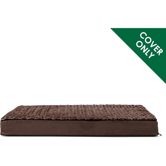 Furhaven Ultra Plush Replacement Faux Fur & Suede Dog Bed Cover Chocolate Brown Large Furhaven Ultra Plush Replacement Faux Fur & Suede Dog Bed Cover Chocolate Brown Large