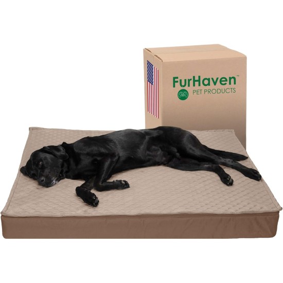 Furhaven Ultra Plush Replacement Faux Fur & Suede Dog Bed Cover Chocolate Brown Large Furhaven Ultra Plush Replacement Faux Fur & Suede Dog Bed Cover Chocolate Brown Large