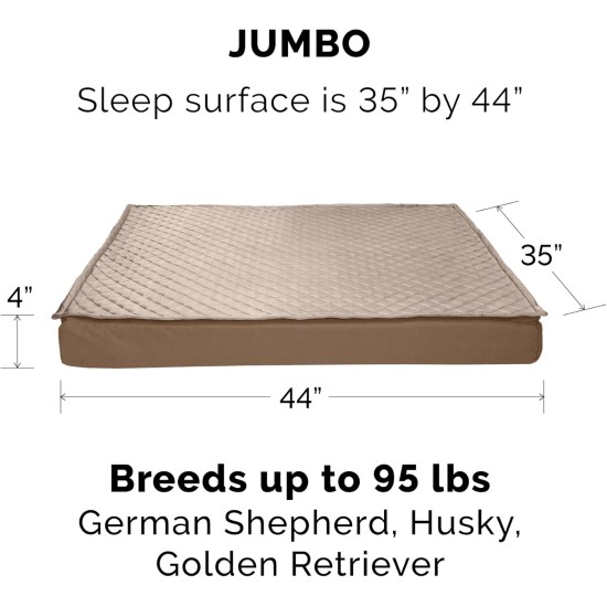 Furhaven Ultra Plush Replacement Faux Fur & Suede Dog Bed Cover Chocolate Brown Large Furhaven Ultra Plush Replacement Faux Fur & Suede Dog Bed Cover Chocolate Brown Large