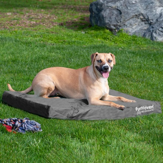 Furhaven Ultra Plush Replacement Faux Fur & Suede Dog Bed Cover Chocolate Brown Large Furhaven Ultra Plush Replacement Faux Fur & Suede Dog Bed Cover Chocolate Brown Large