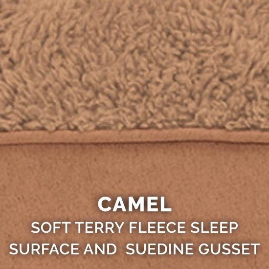 Furhaven Ultra Plush Replacement Faux Fur & Suede Dog Bed Cover Chocolate Brown Large Furhaven Ultra Plush Replacement Faux Fur & Suede Dog Bed Cover Chocolate Brown Large