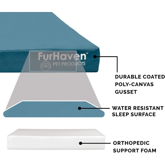 Furhaven Ultra Plush Replacement Faux Fur & Suede Dog Bed Cover Chocolate Brown Large Furhaven Ultra Plush Replacement Faux Fur & Suede Dog Bed Cover Chocolate Brown Large