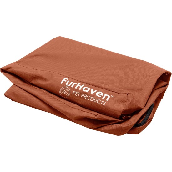Furhaven Ultra Plush Replacement Faux Fur & Suede Dog Bed Cover Chocolate Brown Large Furhaven Ultra Plush Replacement Faux Fur & Suede Dog Bed Cover Chocolate Brown Large