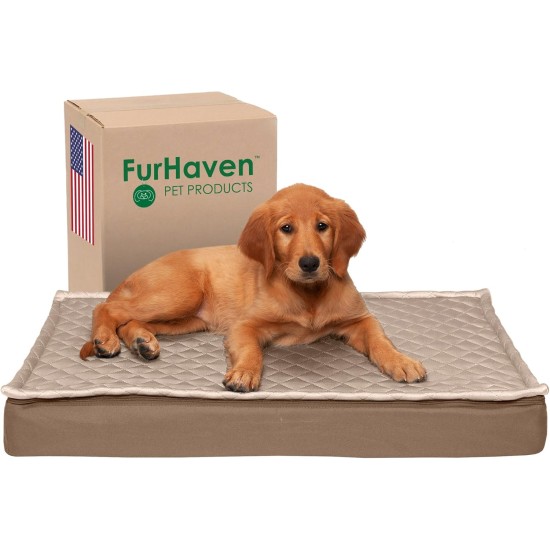 Furhaven Ultra Plush Replacement Faux Fur & Suede Dog Bed Cover Chocolate Brown Large Furhaven Ultra Plush Replacement Faux Fur & Suede Dog Bed Cover Chocolate Brown Large