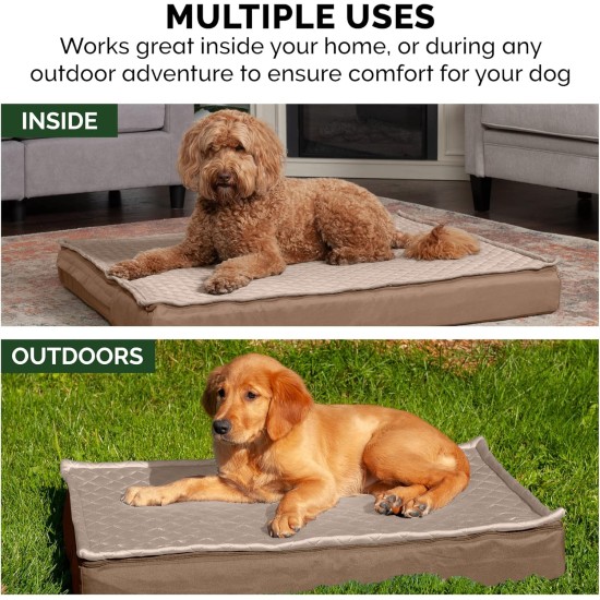 Furhaven Ultra Plush Replacement Faux Fur & Suede Dog Bed Cover Chocolate Brown Large Furhaven Ultra Plush Replacement Faux Fur & Suede Dog Bed Cover Chocolate Brown Large
