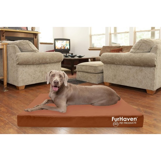 Furhaven Ultra Plush Replacement Faux Fur & Suede Dog Bed Cover Chocolate Brown Large Furhaven Ultra Plush Replacement Faux Fur & Suede Dog Bed Cover Chocolate Brown Large