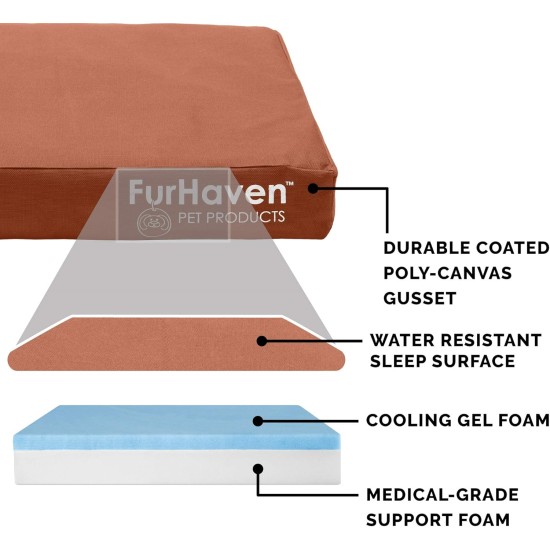 Furhaven Ultra Plush Replacement Faux Fur & Suede Dog Bed Cover Chocolate Brown Large Furhaven Ultra Plush Replacement Faux Fur & Suede Dog Bed Cover Chocolate Brown Large
