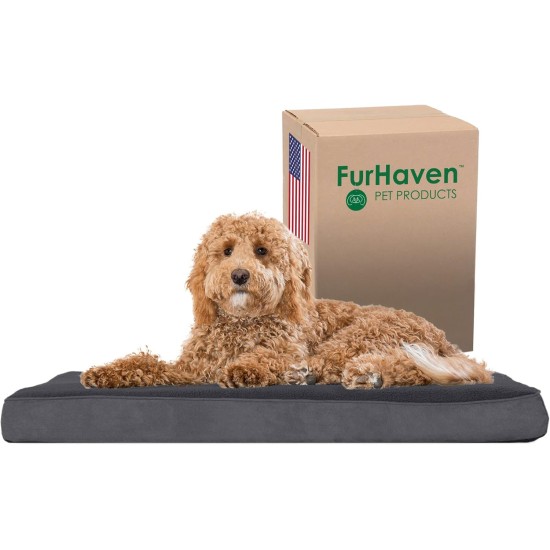Furhaven Ultra Plush Replacement Faux Fur & Suede Dog Bed Cover Chocolate Brown Large Furhaven Ultra Plush Replacement Faux Fur & Suede Dog Bed Cover Chocolate Brown Large