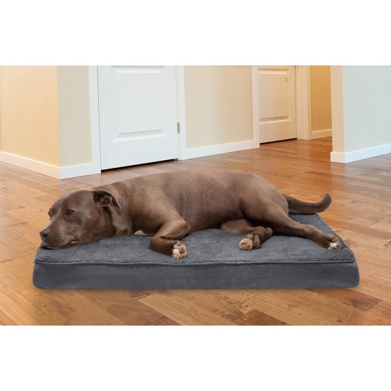 Furhaven Ultra Plush Replacement Faux Fur & Suede Dog Bed Cover Chocolate Brown Large Furhaven Ultra Plush Replacement Faux Fur & Suede Dog Bed Cover Chocolate Brown Large