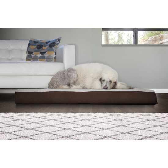 Furhaven Ultra Plush Replacement Faux Fur & Suede Dog Bed Cover Chocolate Brown Large Furhaven Ultra Plush Replacement Faux Fur & Suede Dog Bed Cover Chocolate Brown Large