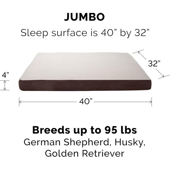 Furhaven Ultra Plush Replacement Faux Fur & Suede Dog Bed Cover Chocolate Brown Large Furhaven Ultra Plush Replacement Faux Fur & Suede Dog Bed Cover Chocolate Brown Large