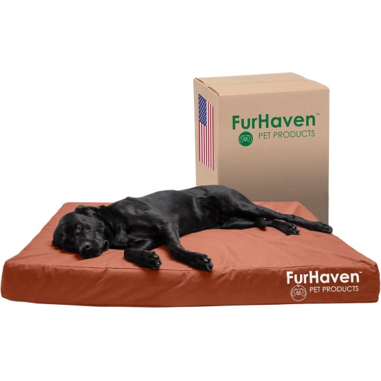 Furhaven Water Resistant Replacement Cover for Dog Bed Indoor Outdoor Logo Print Stone Grey Large Furhaven Water Resistant Replacement Cover for Dog Bed Indoor Outdoor Logo Print Stone Grey Large