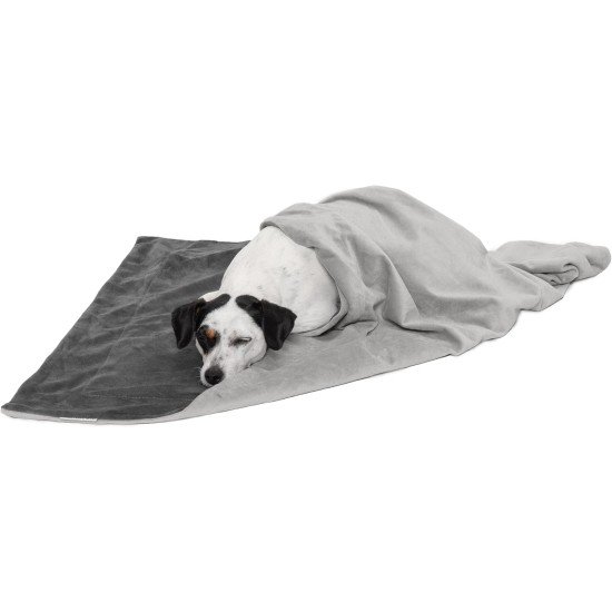 Furhaven XL Waterproof Calming Plush Long Faux Fur & Velvet Dog Blanket, Washable, Taupe, Extra Large Furhaven XL Waterproof Calming Plush Long Faux Fur & Velvet Dog Blanket, Washable, Taupe, Extra Large