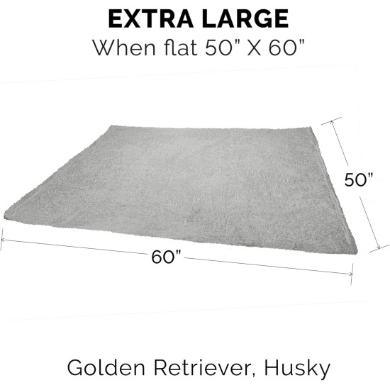 Furhaven XL Waterproof Calming Plush Long Faux Fur & Velvet Dog Blanket, Washable, Taupe, Extra Large Furhaven XL Waterproof Calming Plush Long Faux Fur & Velvet Dog Blanket, Washable, Taupe, Extra Large