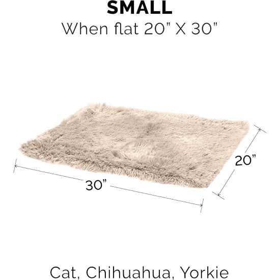 Furhaven XL Waterproof Calming Plush Long Faux Fur & Velvet Dog Blanket, Washable, Taupe, Extra Large Furhaven XL Waterproof Calming Plush Long Faux Fur & Velvet Dog Blanket, Washable, Taupe, Extra Large