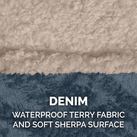 Furhaven XL Waterproof Calming Plush Long Faux Fur & Velvet Dog Blanket, Washable, Taupe, Extra Large Furhaven XL Waterproof Calming Plush Long Faux Fur & Velvet Dog Blanket, Washable, Taupe, Extra Large