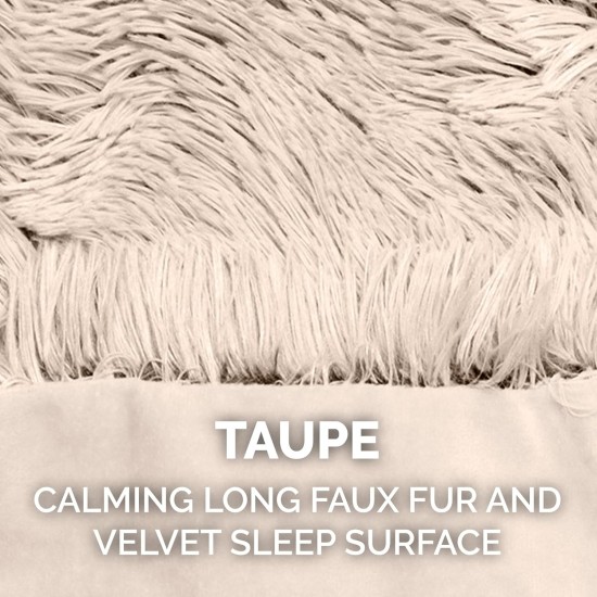 Furhaven XL Waterproof Calming Plush Long Faux Fur & Velvet Dog Blanket, Washable, Taupe, Extra Large Furhaven XL Waterproof Calming Plush Long Faux Fur & Velvet Dog Blanket, Washable, Taupe, Extra Large