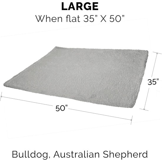 Furhaven XL Waterproof Calming Plush Long Faux Fur & Velvet Dog Blanket, Washable, Taupe, Extra Large Furhaven XL Waterproof Calming Plush Long Faux Fur & Velvet Dog Blanket, Washable, Taupe, Extra Large