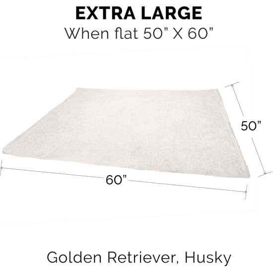 Furhaven XL Waterproof Calming Plush Long Faux Fur & Velvet Dog Blanket, Washable, Taupe, Extra Large Furhaven XL Waterproof Calming Plush Long Faux Fur & Velvet Dog Blanket, Washable, Taupe, Extra Large