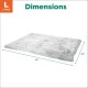Furhaven XL Waterproof Two-Tone Luxe Velvet Dog Blanket, Washable, Celadon Green, Extra Large
