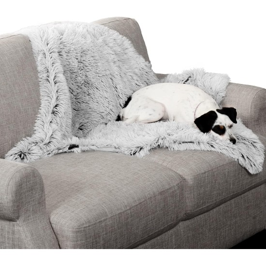 Furhaven XL Waterproof Two-Tone Luxe Velvet Dog Blanket, Washable, Celadon Green, Extra Large Furhaven XL Waterproof Two-Tone Luxe Velvet Dog Blanket, Washable, Celadon Green, Extra Large