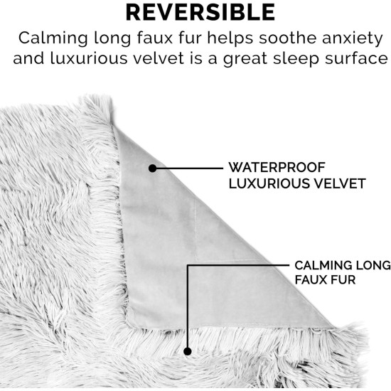 Furhaven XL Waterproof Two-Tone Luxe Velvet Dog Blanket, Washable, Celadon Green, Extra Large Furhaven XL Waterproof Two-Tone Luxe Velvet Dog Blanket, Washable, Celadon Green, Extra Large