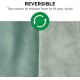 Furhaven XL Waterproof Two-Tone Luxe Velvet Dog Blanket, Washable, Celadon Green, Extra Large