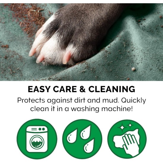 Furhaven XL Waterproof Two-Tone Luxe Velvet Dog Blanket, Washable, Celadon Green, Extra Large Furhaven XL Waterproof Two-Tone Luxe Velvet Dog Blanket, Washable, Celadon Green, Extra Large