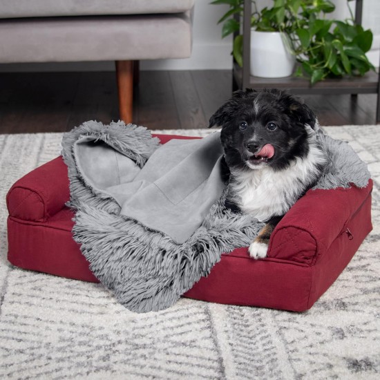 Furhaven XL Waterproof Two-Tone Luxe Velvet Dog Blanket, Washable, Celadon Green, Extra Large Furhaven XL Waterproof Two-Tone Luxe Velvet Dog Blanket, Washable, Celadon Green, Extra Large