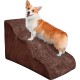 GONICVIN Dog Stairs, 3 Steps Pet Stairs for Small, Medium Dogs and Cats, Non-Slip Soft Dog Stairs with Removable, Washable Cover, Suitable for Bed, Couch GONICVIN Dog Stairs, 3 Steps Pet Stairs for Small, Medium Dogs and Cats, Non-Slip Soft Dog Stairs with Removable, Washable Cover, Suitable for Bed, Couch