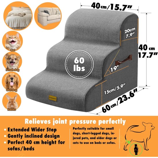 Gimars Dog Stairs for High Beds, Sofa, Pet Stairs for Small Medium Dogs, Guimadog, Styles, for Haybez, Sofa, Peterstell, Forss, More, Mediham, Doug Gimars Dog Stairs for High Beds, Sofa, Pet Stairs for Small Medium Dogs, Guimadog, Styles, for Haybez, Sofa, Peterstell, Forss, More, Mediham, Doug