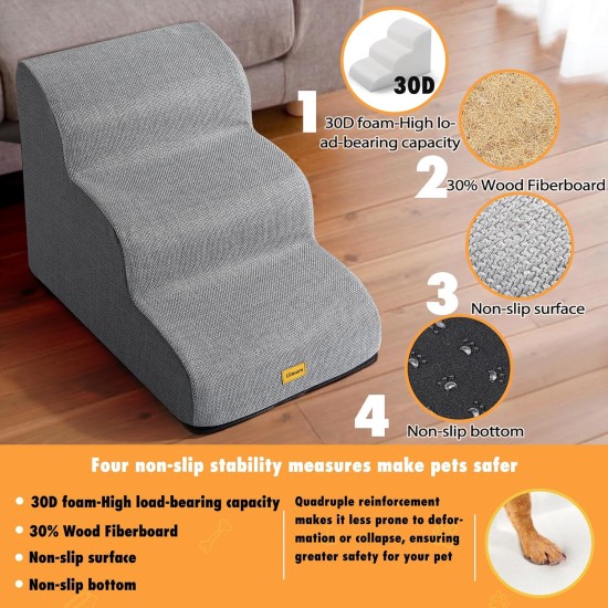 Gimars Dog Stairs for High Beds, Sofa, Pet Stairs for Small Medium Dogs, Guimadog, Styles, for Haybez, Sofa, Peterstell, Forss, More, Mediham, Doug Gimars Dog Stairs for High Beds, Sofa, Pet Stairs for Small Medium Dogs, Guimadog, Styles, for Haybez, Sofa, Peterstell, Forss, More, Mediham, Doug
