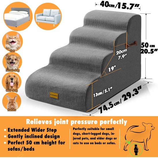 Gimars Dog Stairs for High Beds, Sofa, Pet Stairs for Small Medium Dogs, Guimadog, Styles, for Haybez, Sofa, Peterstell, Forss, More, Mediham, Doug Gimars Dog Stairs for High Beds, Sofa, Pet Stairs for Small Medium Dogs, Guimadog, Styles, for Haybez, Sofa, Peterstell, Forss, More, Mediham, Doug