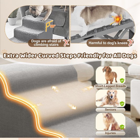 Gimars Dog Stairs for High Beds, Sofa, Pet Stairs for Small Medium Dogs, Guimadog, Styles, for Haybez, Sofa, Peterstell, Forss, More, Mediham, Doug Gimars Dog Stairs for High Beds, Sofa, Pet Stairs for Small Medium Dogs, Guimadog, Styles, for Haybez, Sofa, Peterstell, Forss, More, Mediham, Doug