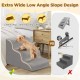 Gimars Extra Large Heavy Duty High Density Foam 30D Dog Stairs for High Beds Sofas for Small Medium Dogs Non-Slip Ladder for Dogs Gimars Extra Large Heavy Duty High Density Foam 30D Dog Stairs for High Beds Sofas for Small Medium Dogs Non-Slip Ladder for Dogs