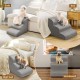 Gimars Extra Large Heavy Duty High Density Foam 30D Dog Stairs for High Beds Sofas for Small Medium Dogs Non-Slip Ladder for Dogs Gimars Extra Large Heavy Duty High Density Foam 30D Dog Stairs for High Beds Sofas for Small Medium Dogs Non-Slip Ladder for Dogs