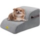 Gimars Upgrade Dog Stairs for Small, Medium and Large Dogs, Sturdy 30D High Density Foam, Extra Wide Deep Non-Slip Pet Stairs, Removable Washable Cover for Couch, Sofa