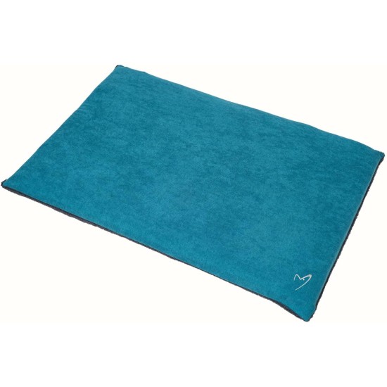 Gor Pets Camden Comfortable Mat, Large, 76 x 122 x 5 cm, Teal, Removable Cover, Machine Washable, Ideal for Crates and Relaxing