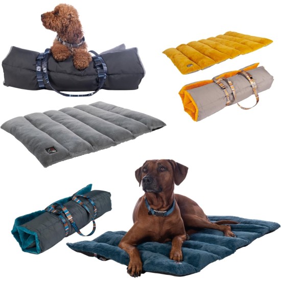 HKM Dog Blanket for Travel, Dog Mat, Travel Blanket, Dog. Waterproof Underside for Use as a Dog Bed Outdoor. (Black/Grey, S) HKM Dog Blanket for Travel, Dog Mat, Travel Blanket, Dog. Waterproof Underside for Use as a Dog Bed Outdoor. (Black/Grey, S)