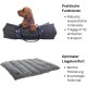HKM Dog Blanket for Travel, Dog Mat, Travel Blanket, Dog. Waterproof Underside for Use as a Dog Bed Outdoor. (Black/Grey, S) HKM Dog Blanket for Travel, Dog Mat, Travel Blanket, Dog. Waterproof Underside for Use as a Dog Bed Outdoor. (Black/Grey, S)