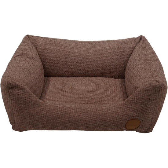 JACK AND VANILLA, High Density Foam Pet Sofa, Elegant Design, Brown, Durable and Easy to Clean, Size 60 x 44 x 23 cm, Suitable for All Breeds JACK AND VANILLA, High Density Foam Pet Sofa, Elegant Design, Brown, Durable and Easy to Clean, Size 60 x 44 x 23 cm, Suitable for All Breeds